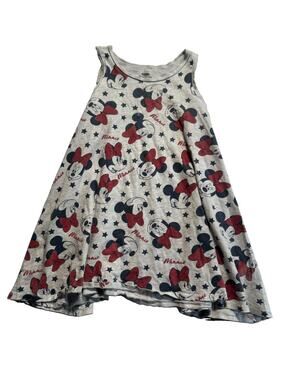 Old Navy Disney Minnie Mouse Girls Dress 5T Gray Sleeveless Skater Cotton